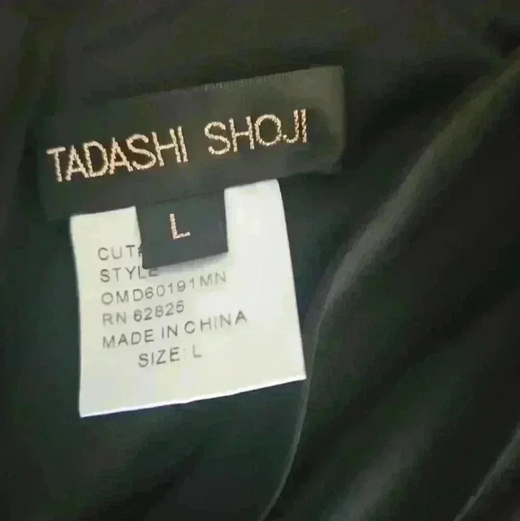 Tadashi Shoji Womens Black Pleated Shutter Cocktail Sleeveless Mini Dress L - Picture 10 of 13